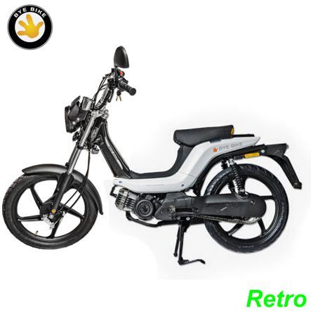 Bye Bike one retro perlweiss kurzer Sitzbank 30 km/h