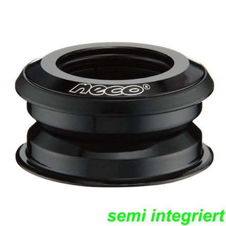 Steuersatz Ahead 1 1/8 Ø 28.6/44.0/30.0 alu schwarz semi integriert Neco