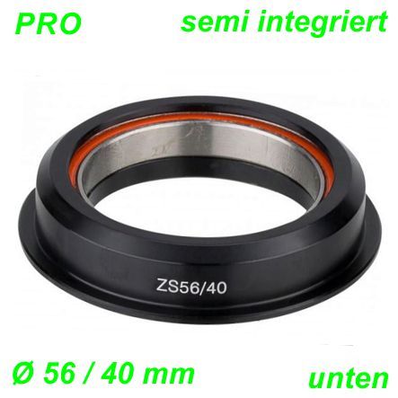 Steuersatz Ahead unten ZS56/40 mm semi integriert Converter