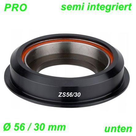 Steuersatz Ahead unten ZS56/30 mm semi integriert Converter