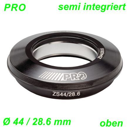 Steuersatz Ahead oben ZS44/28.6 mm semi integriert top