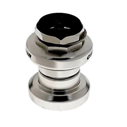 Steuersatz Gewinde 25.4 x 24G Ø 30.2 / 26.4 1 Zoll 2 fach gedichtet Stahl verchromt