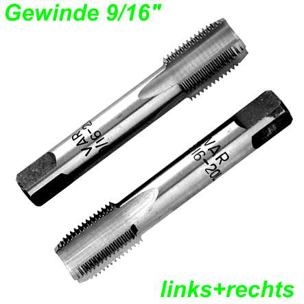 Pedalgewindebohrer VAR PE-04100-9/16 9/16x20 mm Set à 2 Stk.