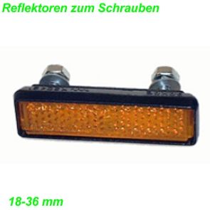 Pedalen Reflektoren Bef. 18-36 mm Set 4 Stück z/Schrauben