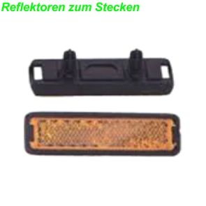 Pedalen Reflektoren Set 4 Stück z/Stecken