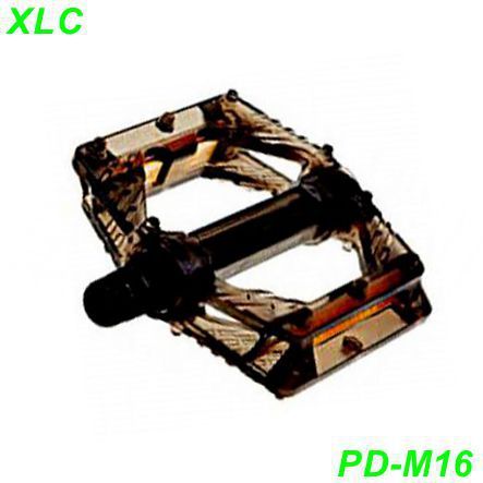 XLC Pedalen Plattform PD-M16 9/16 x 20G schwarz Kunststoff transparent
