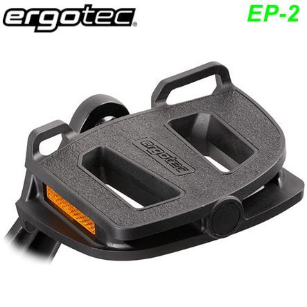 Ergotec Pedalen Plattform EP-2 9/16 x 20G Kunststoff schwarz Reflektor