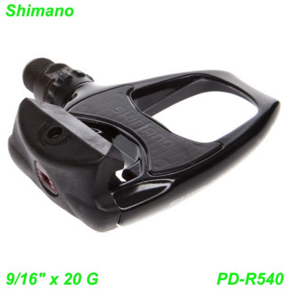 Shimano Pedalen Clipless PD-R540 SPD-SL 9/16 x 20G mit cleat (SM-SH11) schwarz