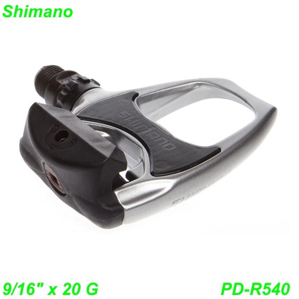 Shimano Pedalen Clipless PD-R540 SPD-SL 9/16 x 20G mit cleat (SM-SH11) silber