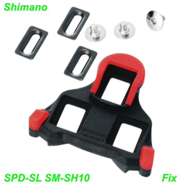 Shimano Schuhplatten Satz SPD-SL SM-SH10 Fix rot