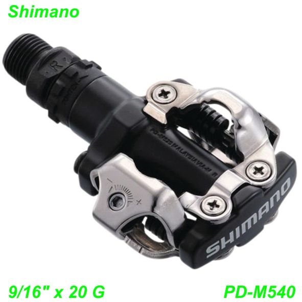 Shimano Pedalen Clipless PD-M540 SPD 9/16 x 20G CR-MO Achse schwarz