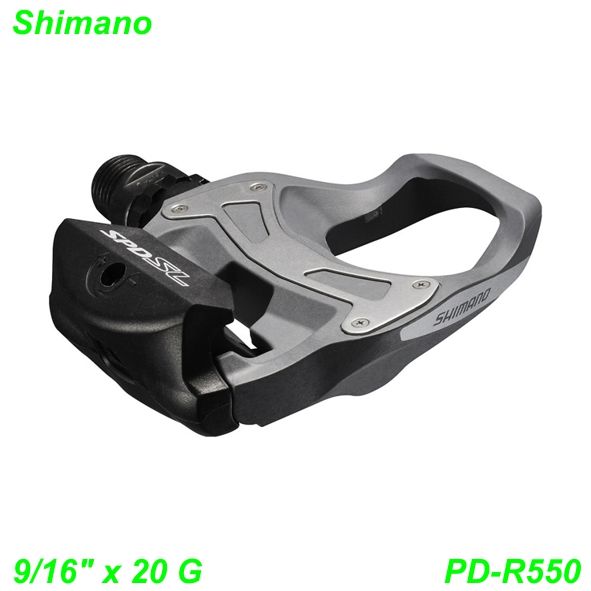 Shimano Pedalen Clipless PD-R550 SPD-SL 9/16 x 20G mit cleat (SM-SH11) schwarz