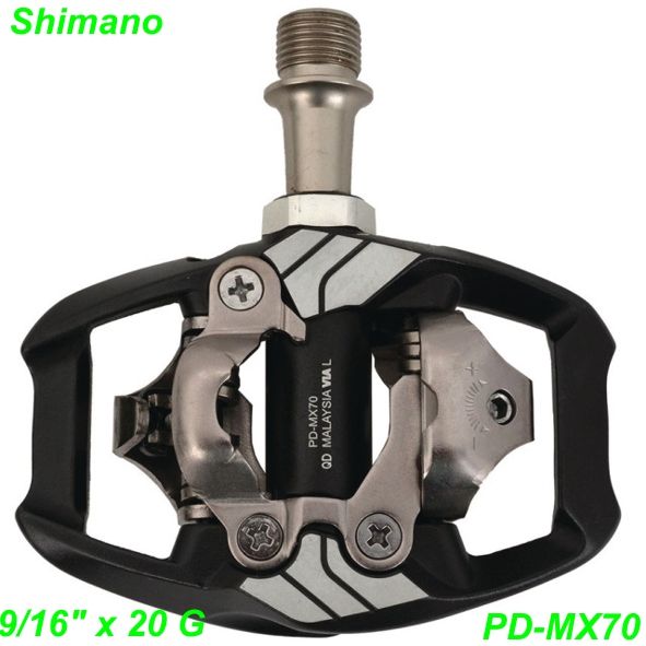 Shimano Pedalen BMX PD-MX70 9/16 x 20G schwarz