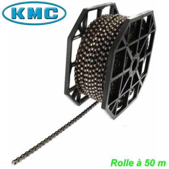 KMC Kette 1-G. Z1 1/2 x 1/8  Ø 7.8 mm Kettenrolle 50 m