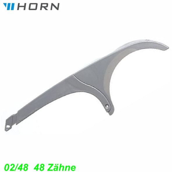 HORN Catena Kettenschutz 02/48 48 Zähne o/Halter ausziehbar silber  Ø 240 mm