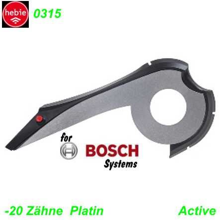 Hebie Kettenschutz 0315 Bosch E-BIke Active -20 Zähne Platin 2014/2. Genaration