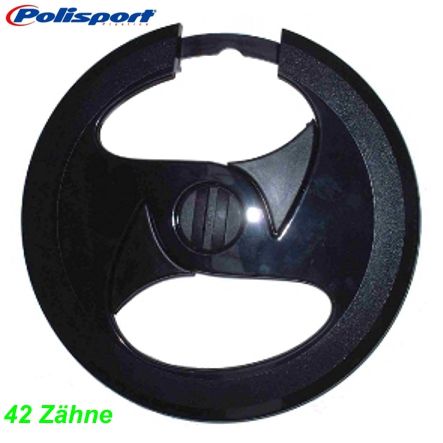 Polisport Hosenschutzscheibe MTB schwarz 42/44 Zähne