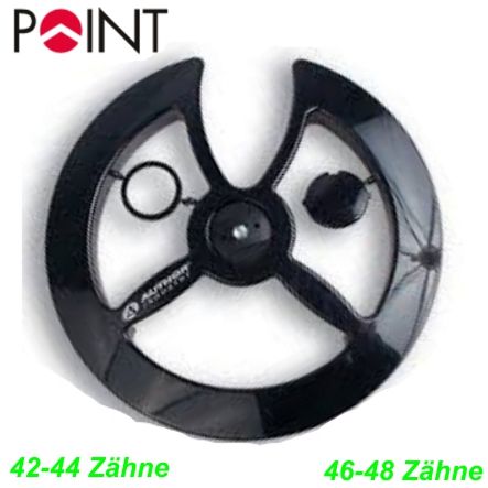 POINT Hosenschutzscheibe MTB schwarz 42-44 Zähne