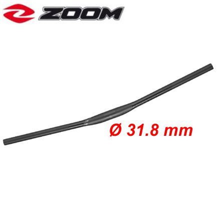 Zoom Lenkerbügel gerade Ø 31.8 x 620 mm schwarz 218 gr. MTB alu