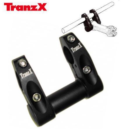 Doppelklemmen Adapter 1 Zoll Ø 25.4 mm schwarz 45 mm