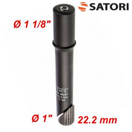 Lenkervorbau Adapter von 1 auf Ahead 1 1/8 150 mm schwarz