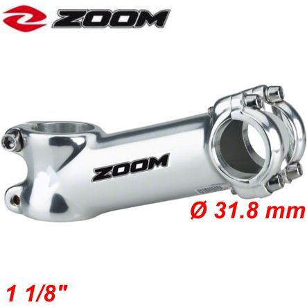 Ahead Lenkervorbau Zoom 1 1/8 x 90 mm 40° silber