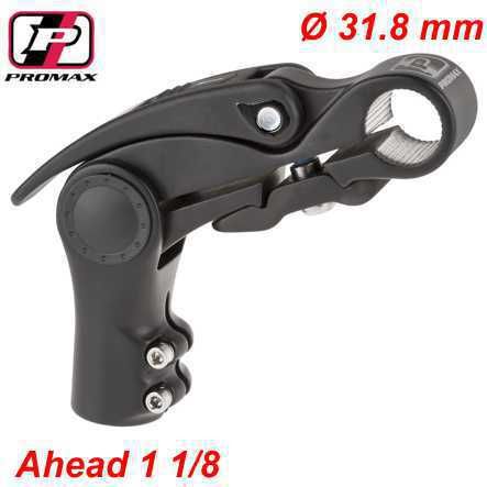 Lenkervorbau Ahead easy 1 1/8 110 mm 10-90° mattschwarz Ø 31.8 mm