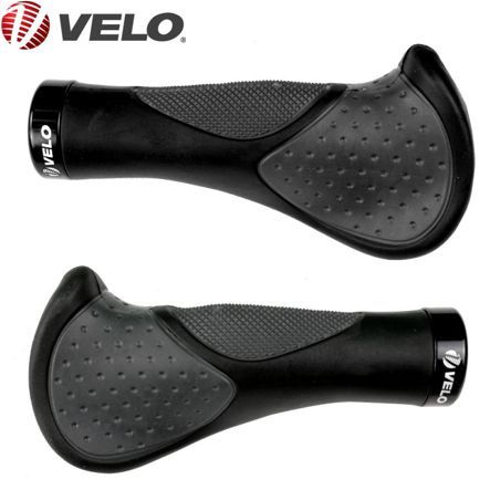 Fahrrad-Griff Komfort Velo 3D Gel Ø 22 x 135 mm schwarz grau per Paar