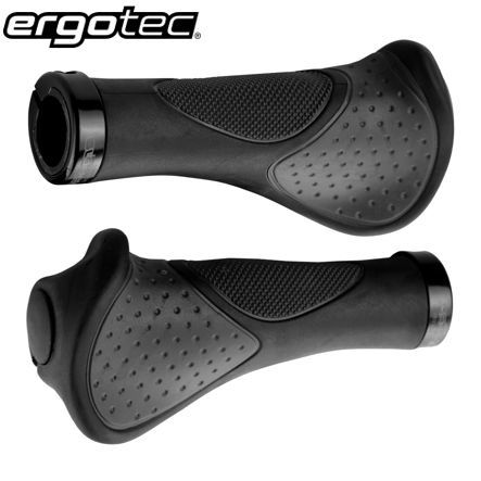 Fahrrad-Griff Ergotec Frisco 2 Ø 22 x 140 mm schwarz grau per Paar