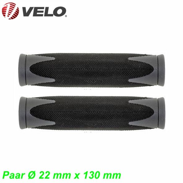 Velo Lenkergriffe D2 130 mm schwarz grau