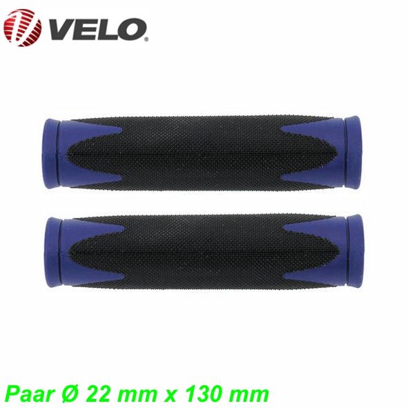 Velo Lenkergriffe D2 130 mm schwarz blau