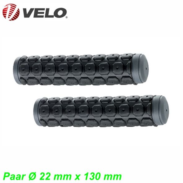 Velo Lenkergriffe D2 130 mm schwarz grau