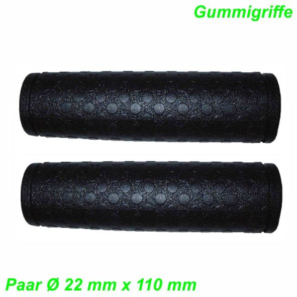 Lenkergriffe MTB 22 x 120 mm schwarz per Paar