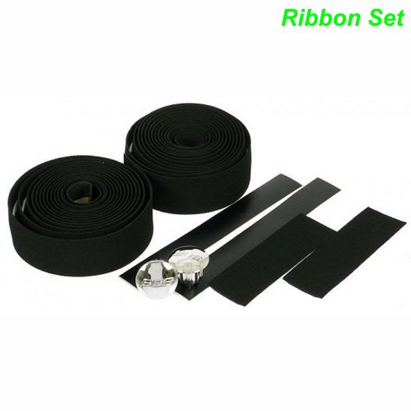 Ribbon Lenkerband Set schwarz komplett Spirale prof.