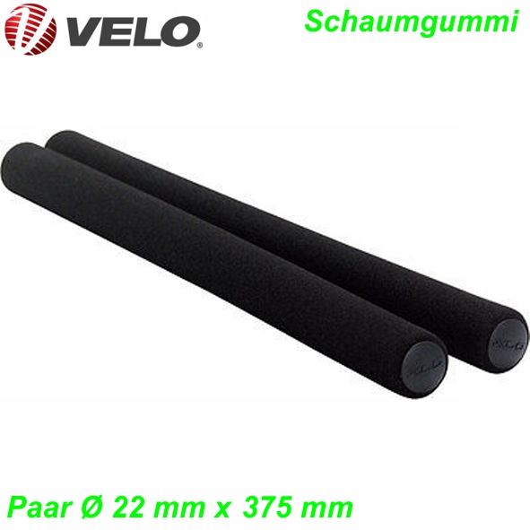 Multipos. Lenkergriffe Schaumstoff schwarz Ø 22 x 300 mm Velo per Paar