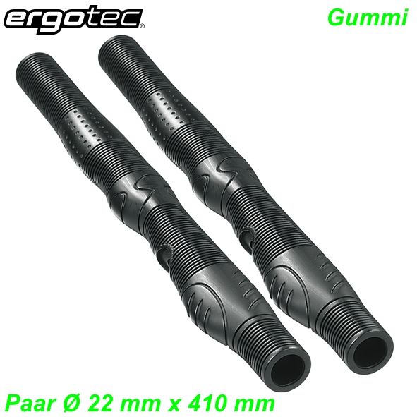 Multipos. Lenkergriffe Ergotec Vario Kraton Ø 22 x 410 mm schwarz per Paar