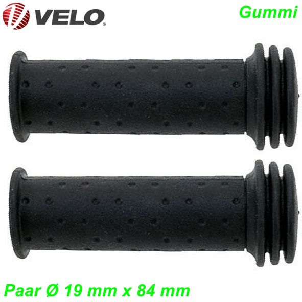 Velo Lenkergriff  Kinder mit Sicherheitsende Ø 19 x 84 mm schwarz per Paar
