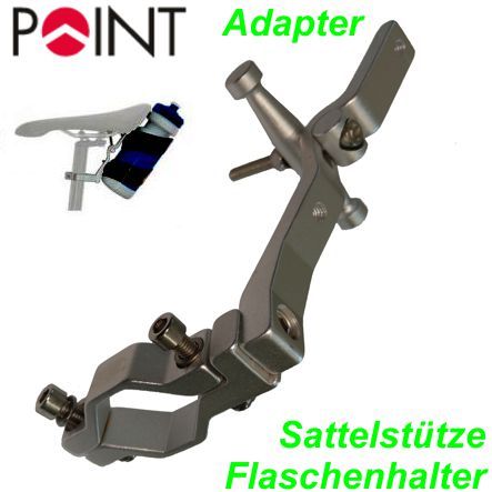 Adapter für Flaschenhalter auf Sattelstütze