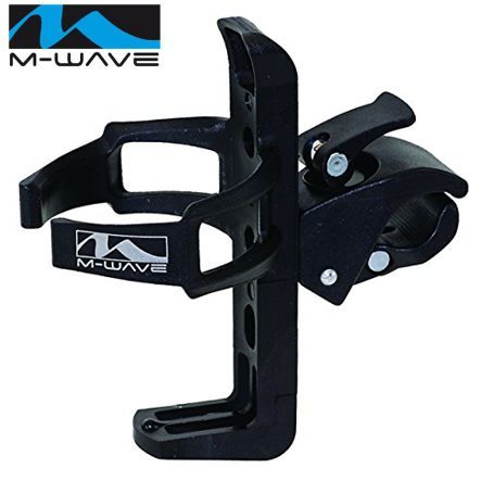 Flaschenhalter 2 montage Schelle drehbar Kunststoff schwarz