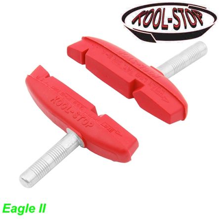 Kool Stop Bremsschuh Eagle II MTB rot per Paar