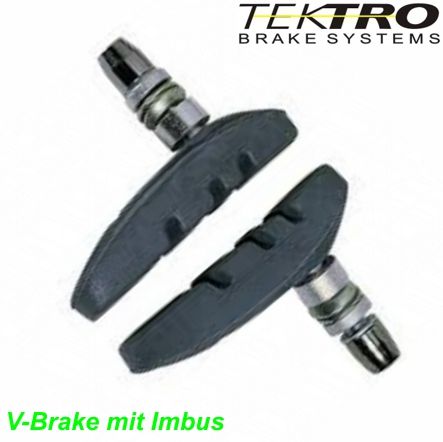 Bremsschuh V-Brake schwarz Imbus Aligator dicke Ausführung