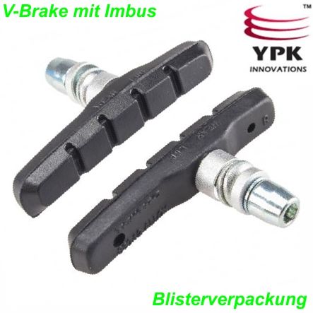 YPK Bremsschuh V Brake Imbus 72.mm schwarz per Paar