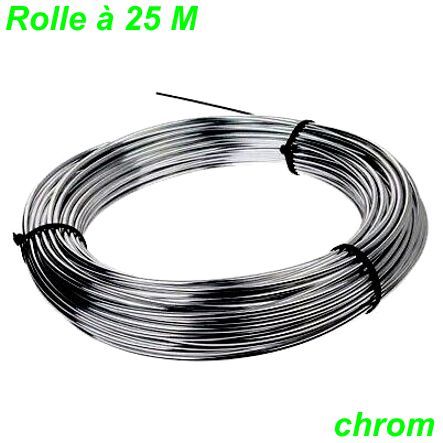 Brems Kabelhülle chrom Ø 5 mm Rolle 25 m