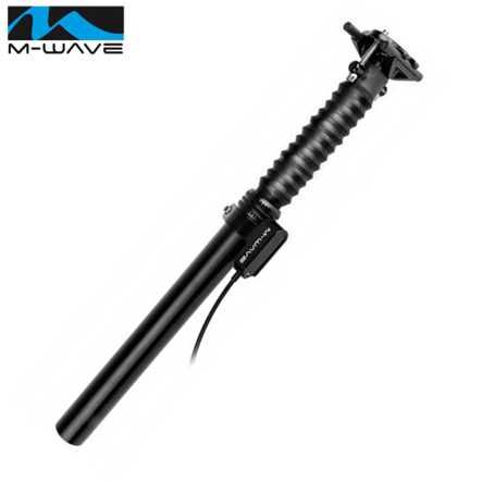 Sattelstütze höhenverstellbar Ø 27.2 445mm 3-Stufen 0/45/110 m. Skala schwarz Kabelführ. ext.