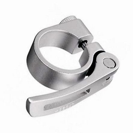 Sattelschnellspanner alu silber Ø 28.6 mm mit Bride