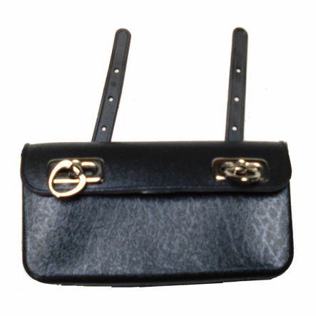 Satteltasche PVC schwarz