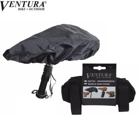 Regenüberzug für Sattel Ventura schwarz Kordelzug Aufbewarungstasche