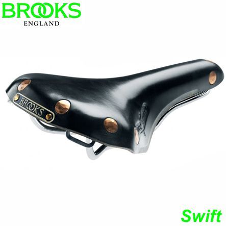 BROOKS Sattel Herren Swift schwarz Gestell chrom  B360B.1