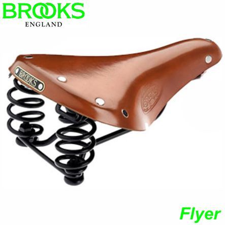 BROOKS Sattel Damen Flyer honigbraun Gestell schwarz B396HS