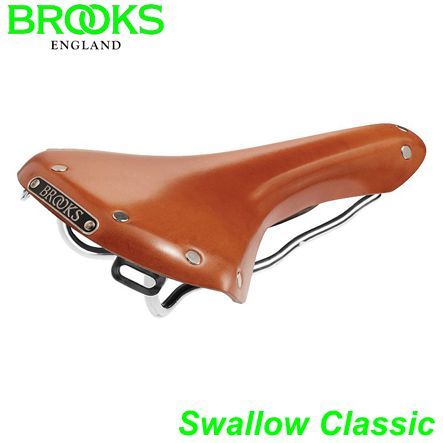 BROOKS Sattel unisex Swallow classic honigbraun Gestell chrom B354HC